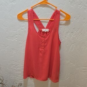3/$10 Pink Republic Button Detail Tank Top